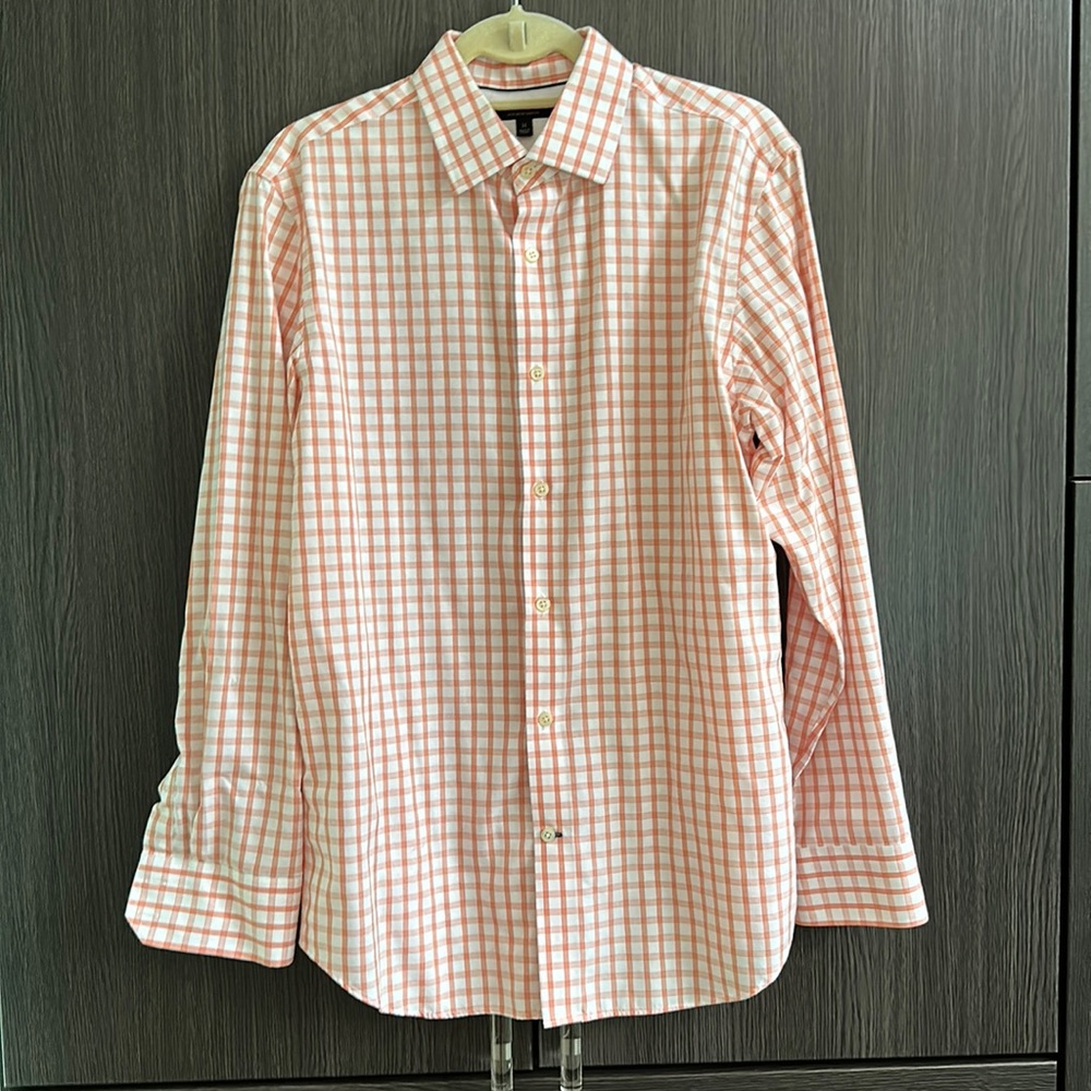 Banana Republic Red Gingham Button Down
